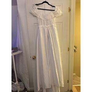 White Sequin Corset Top Wedding Dress/Gown NWOT